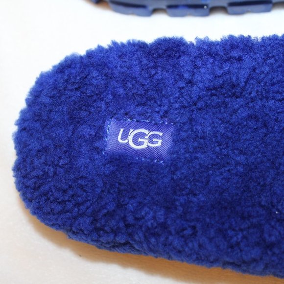 NIB UGG WOMEN'S COZETTA CURLY SHEARLING SLIPPER SANDALS PURPLE - Picture 4 of 6
